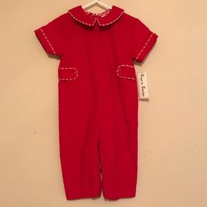 Red Corduroy Christmas Longall